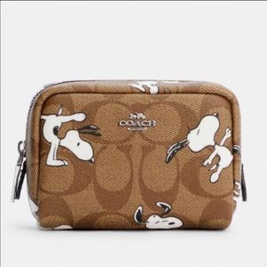 Coach X Peanuts Mini Boxy Cosmetic Case